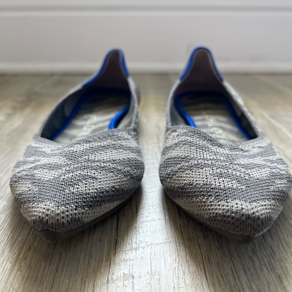 ROTHY'S The Point Retired Zebra Print Flats Slip on Shoes Womens Size 7 - Picture 3 of 10